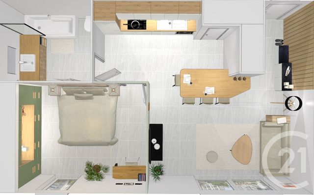 Appartement F2 à vendre - 2 pièces - 46 m2 - St Andre De Sangonis - 34 - LANGUEDOC-ROUSSILLON