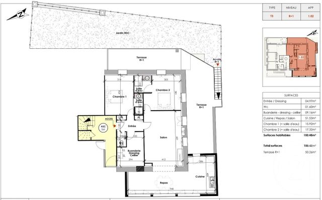 Appartement T3 à vendre CLERMONT L HERAULT