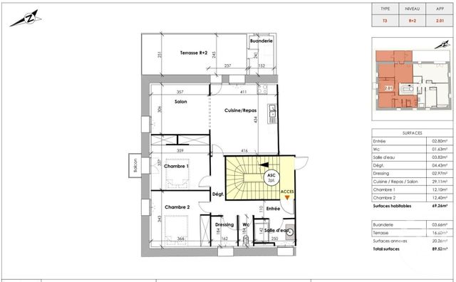 Appartement T3 à vendre CLERMONT L HERAULT